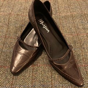 Monsoon leather kitten heels-size 8 US, 39 Euro